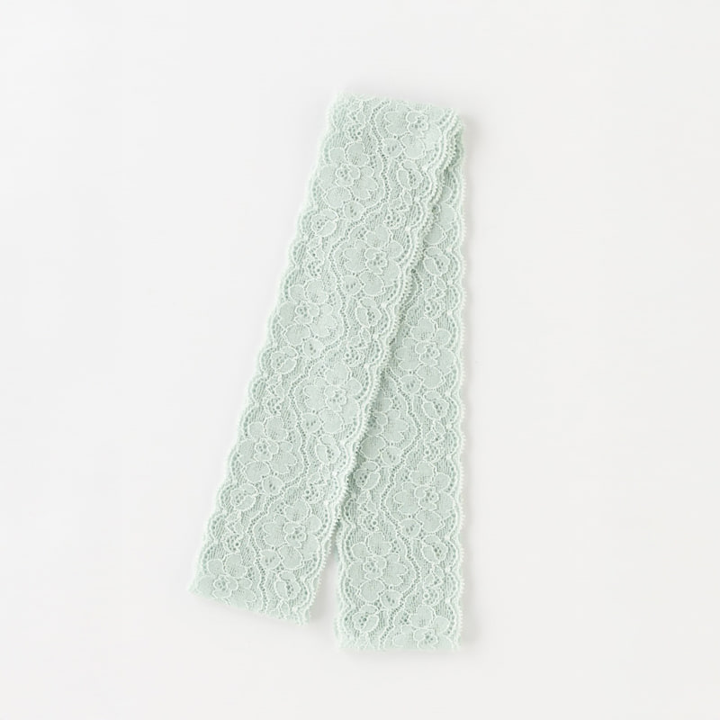 レース胸紐　ミント
