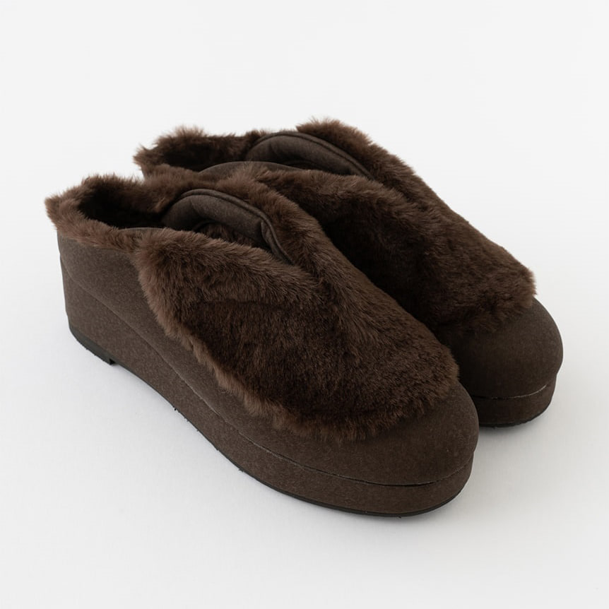 あったか冬履き ブラウン