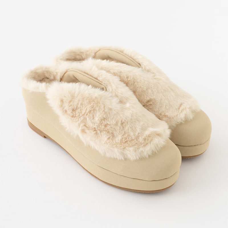 あったか冬履き オフホワイト