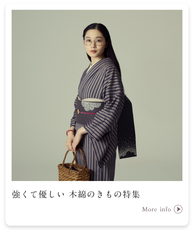 強くて優しい 木綿のきもの特集