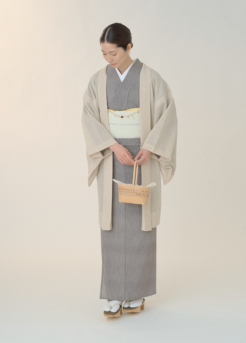 江戸小紋／きりよろけ／木蘭