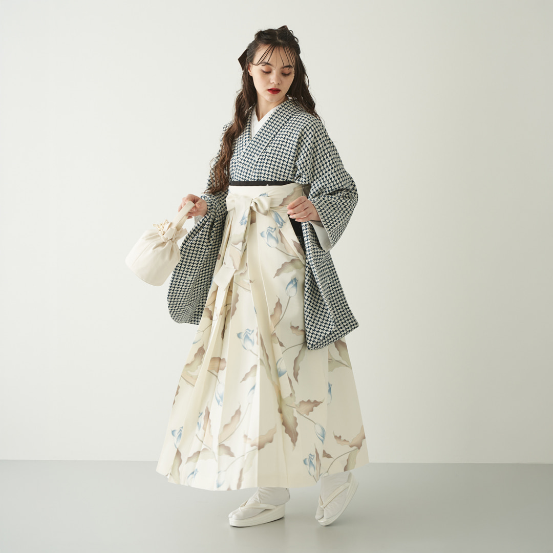 袴レンタル8点セット　フレア袴６
