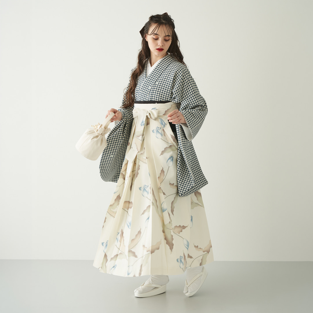 袴レンタル8点セット　フレア袴６