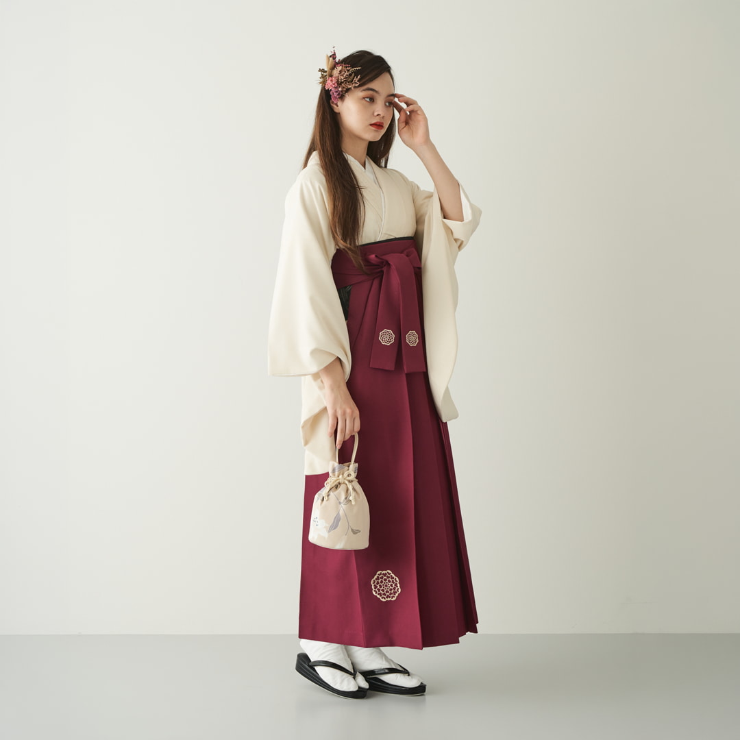 袴レンタル8点セット　ダリア袴８
