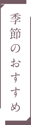 季節のおすすめ