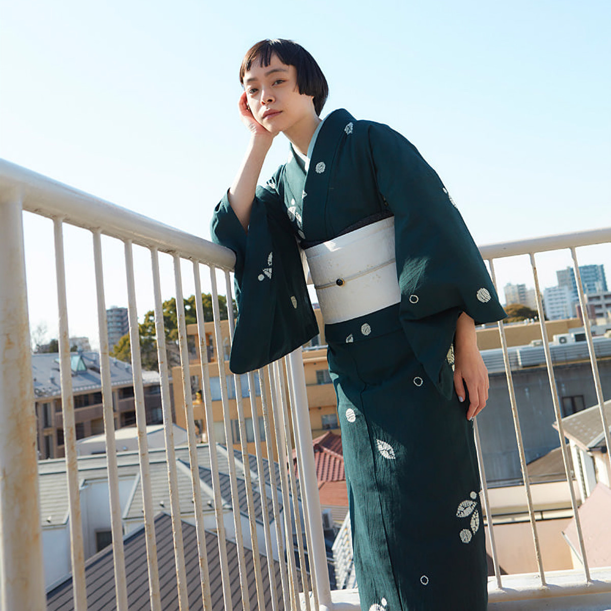 きものやまとオリジナル絞り木綿着物