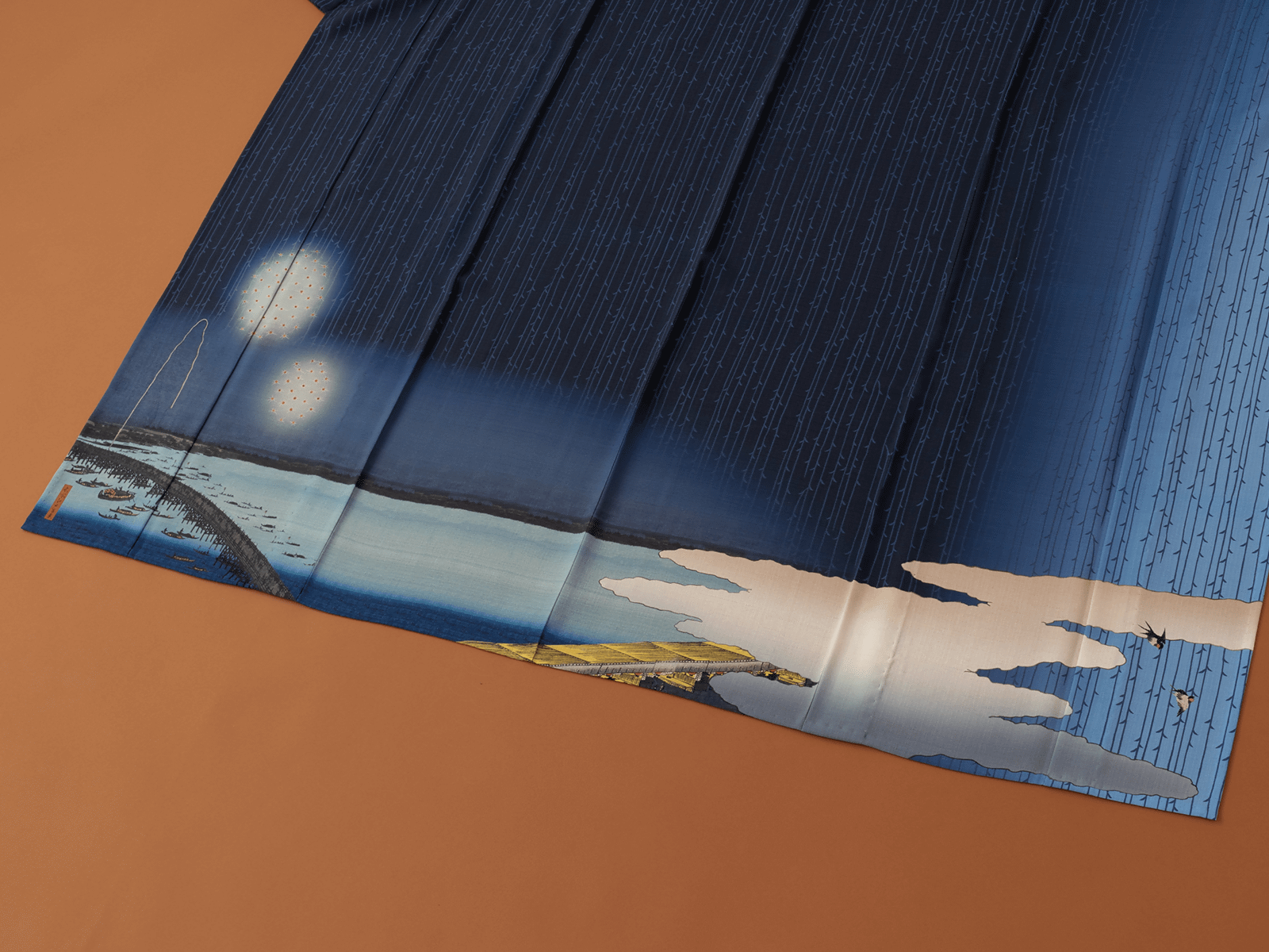 絵羽ゆかた 浮世絵 両国花火