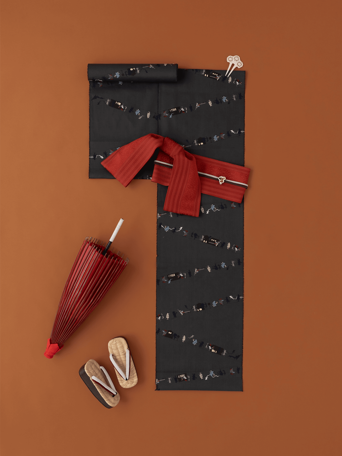 ゆかた 百鬼夜行