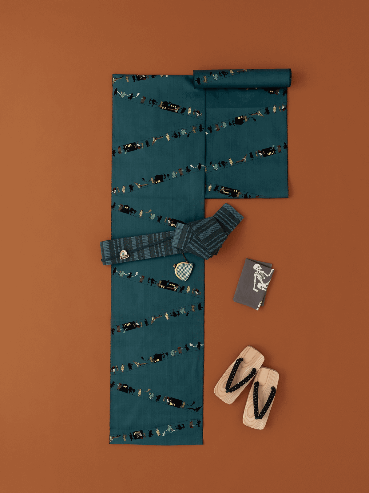 ゆかた 百鬼夜行