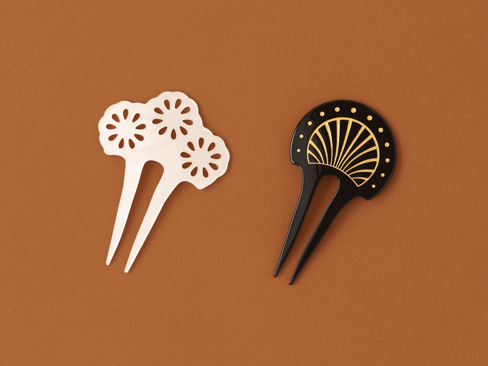 かんざし はなび　白 ／ 黒