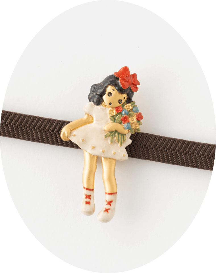 帯留 オハナシブローチ