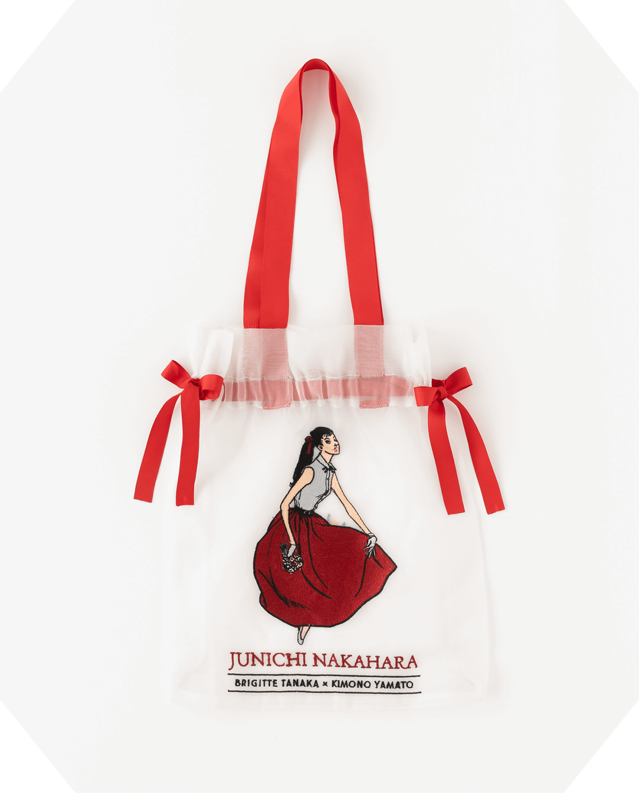 巾着バッグ 赤いスカート 02