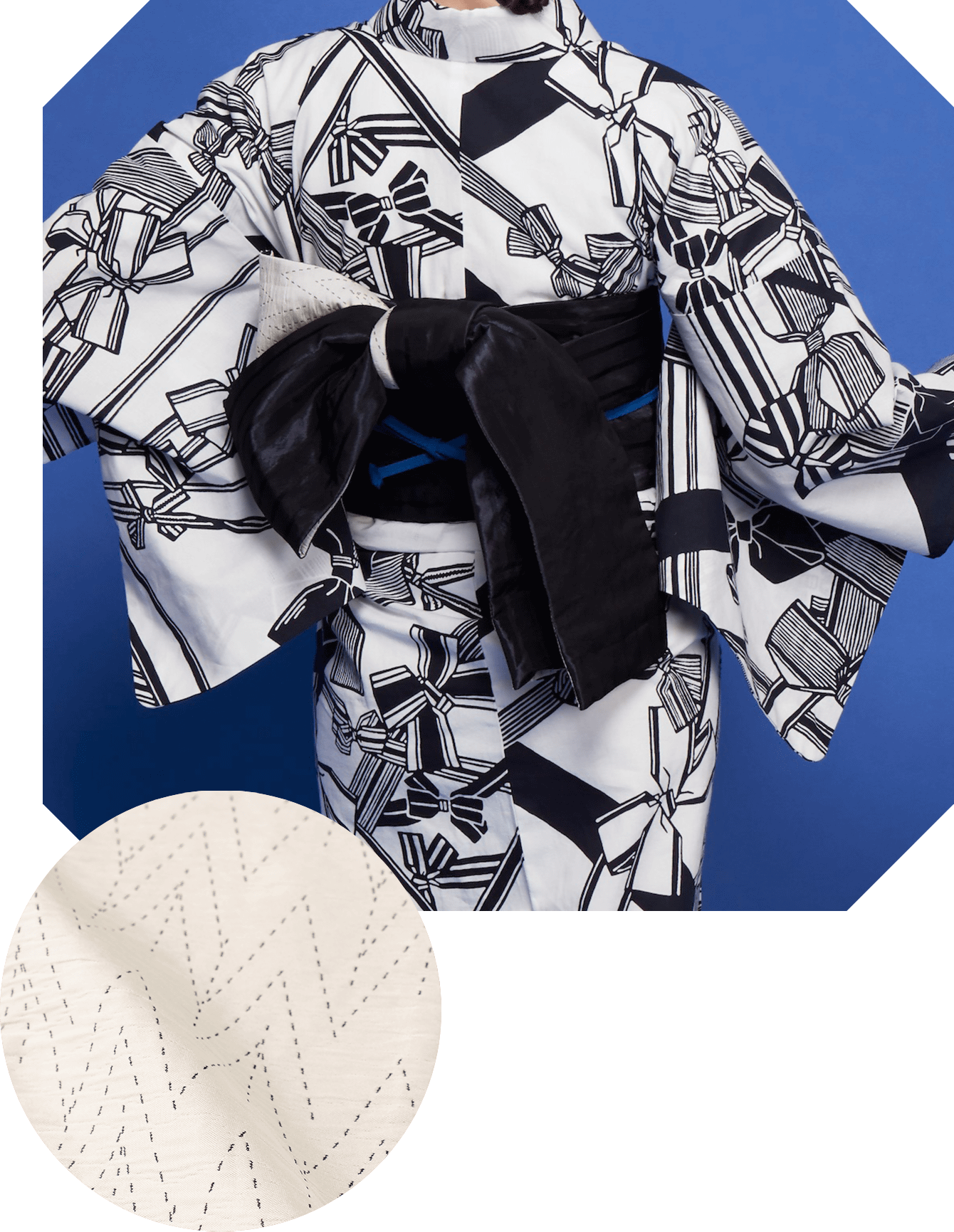 半幅帯 白花色 01