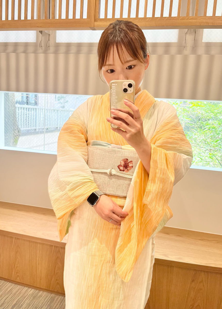 小千谷縮×麻名古屋帯 00302