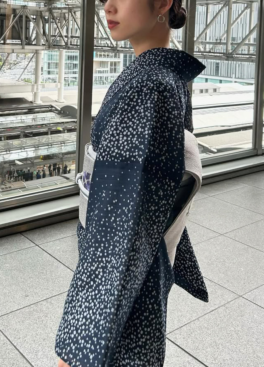 夏きもの×麻名古屋帯 00504