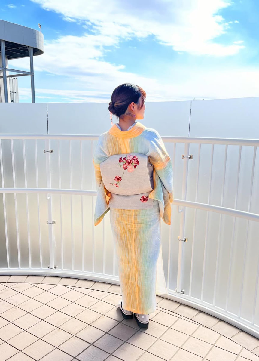 小千谷縮×麻名古屋帯 01302