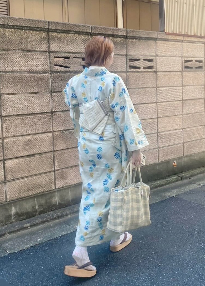 ゆかた×ミンサー帯 05302