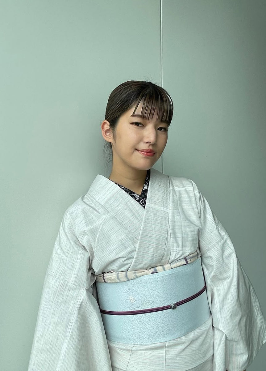 長井紬×西陣刺繍半幅帯 main063