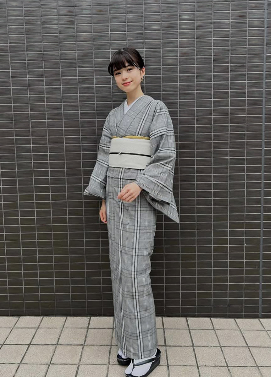 尾州ウール×博多帯 06503