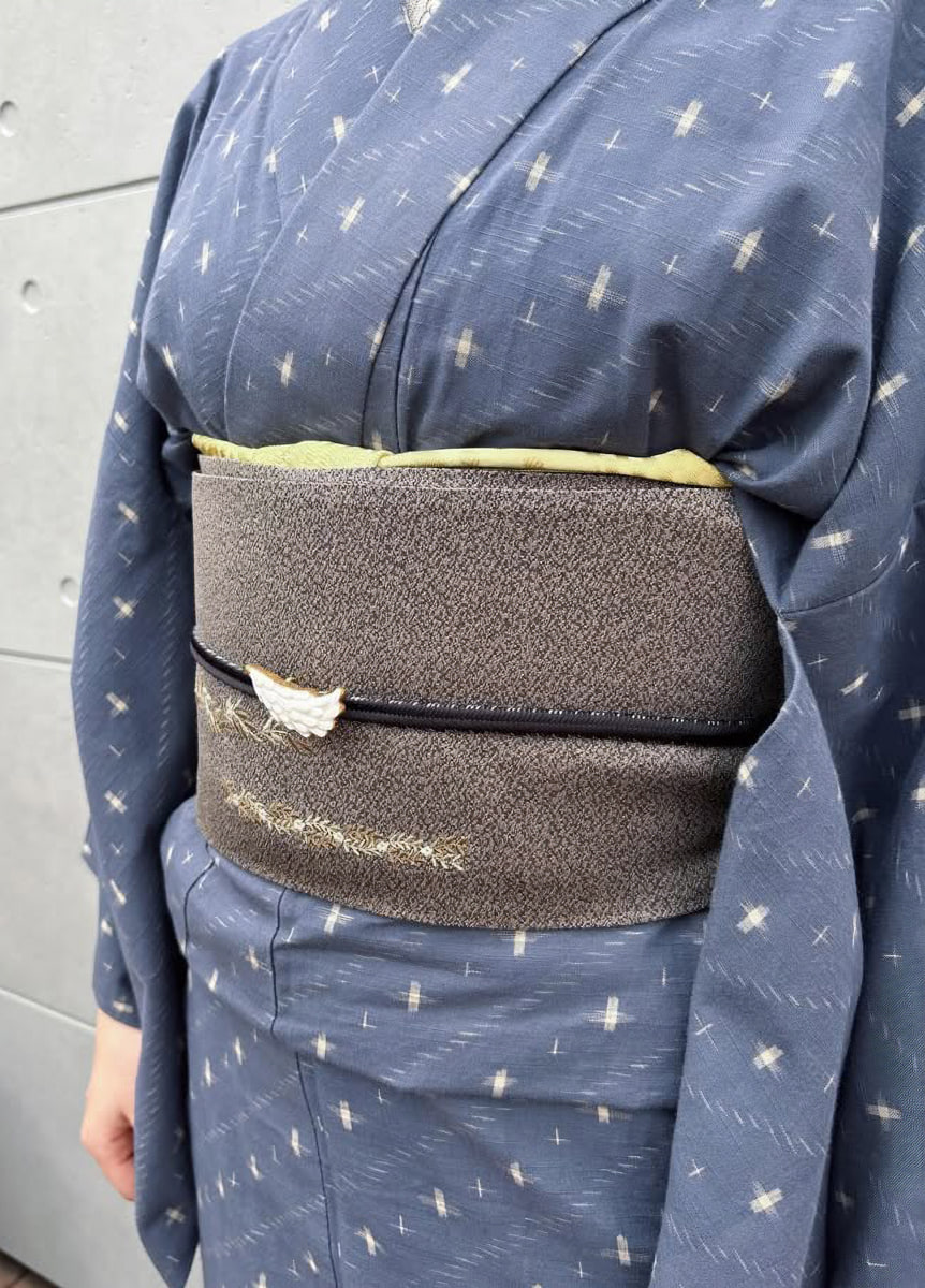 久留米絣×西陣半幅帯 09603