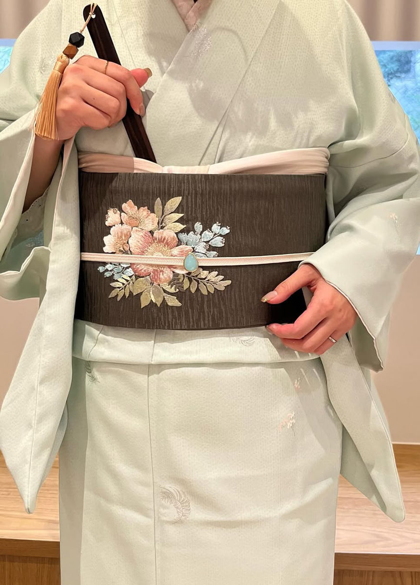 やまと可憐×刺繍名古屋帯 09802