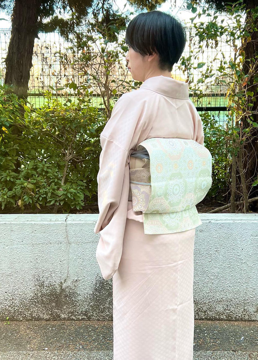 やまと可憐無地×袋帯 10202