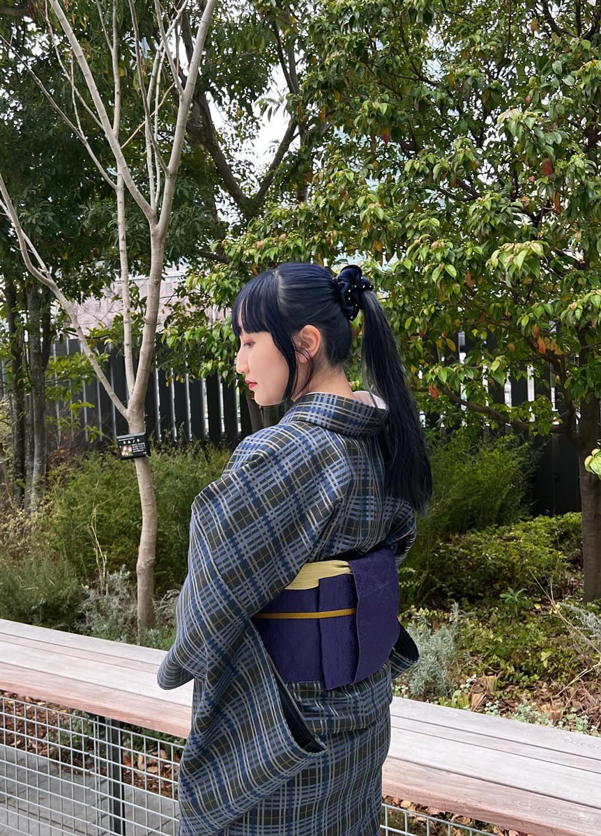 尾州ウールきもの×羽織 10904