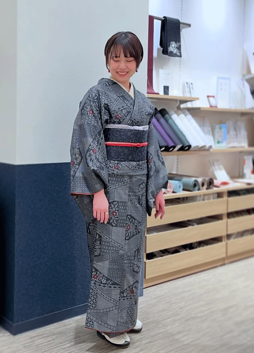 大島紬×名古屋帯 14902