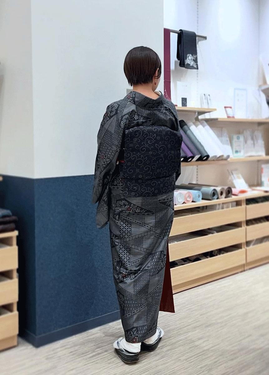 大島紬×名古屋帯 14903