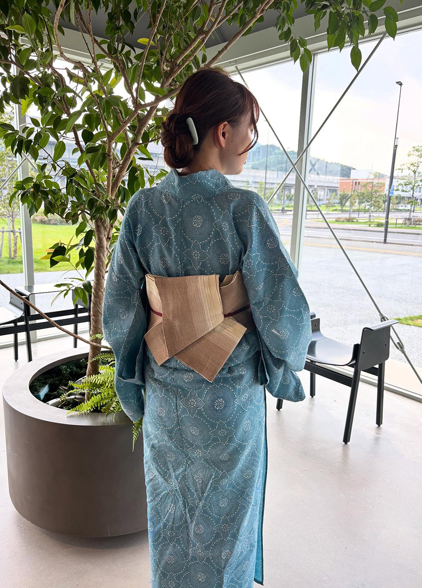 綿麻ゆかた 18502