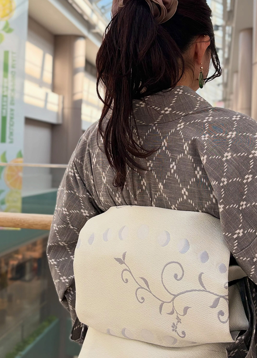 久留米絣×西陣 京袋帯 26003