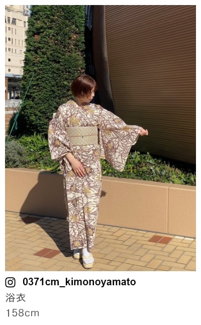 スタッフコーディネート 注染ゆかた　金糸雀